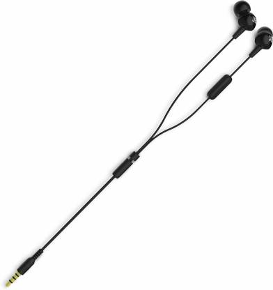 JBL C100SI In-Ear Deep Bass Headphones with Mic (Black)