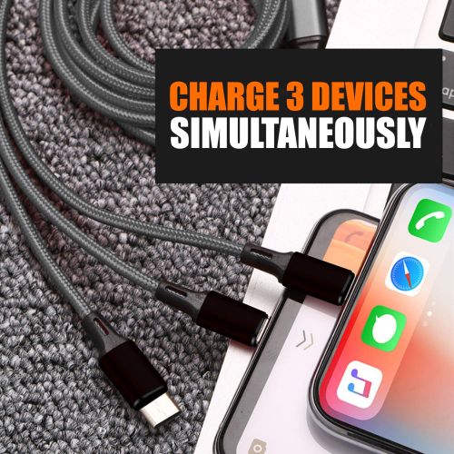WeCool Nylon Braided Multifunction Fast Charging Cable